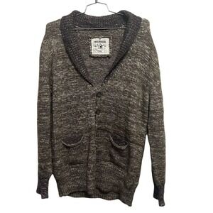 True Religion Cardigan Mens 3XL Multicolor Wool Blend Shawl Collar Knit Sweater